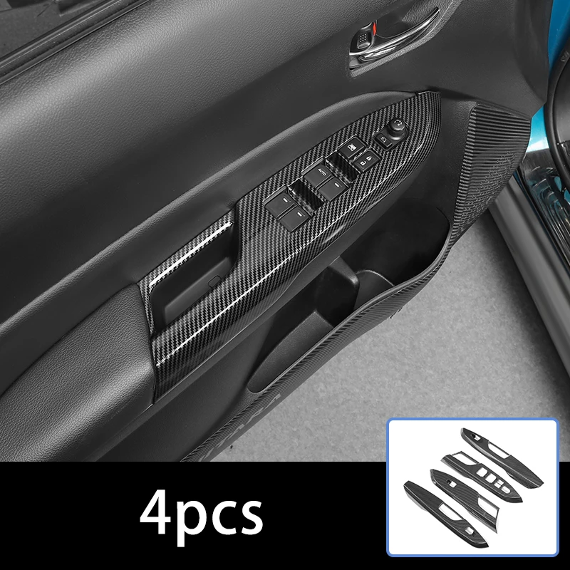 4pcs For SUZUKI Vitara 2016-2018 Door Armrest Trim Window Lifting Control Decorative Cover