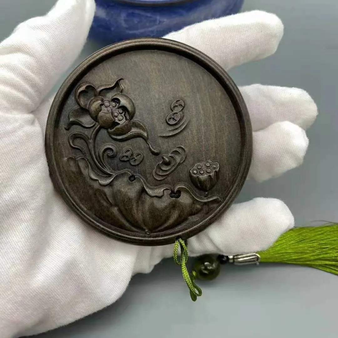 Imitation Agarwood Magpie Plum Blossom Mirror Practical Household 2 Imitation Agarwood Magpie Plum Blossom Mirror Practical Household