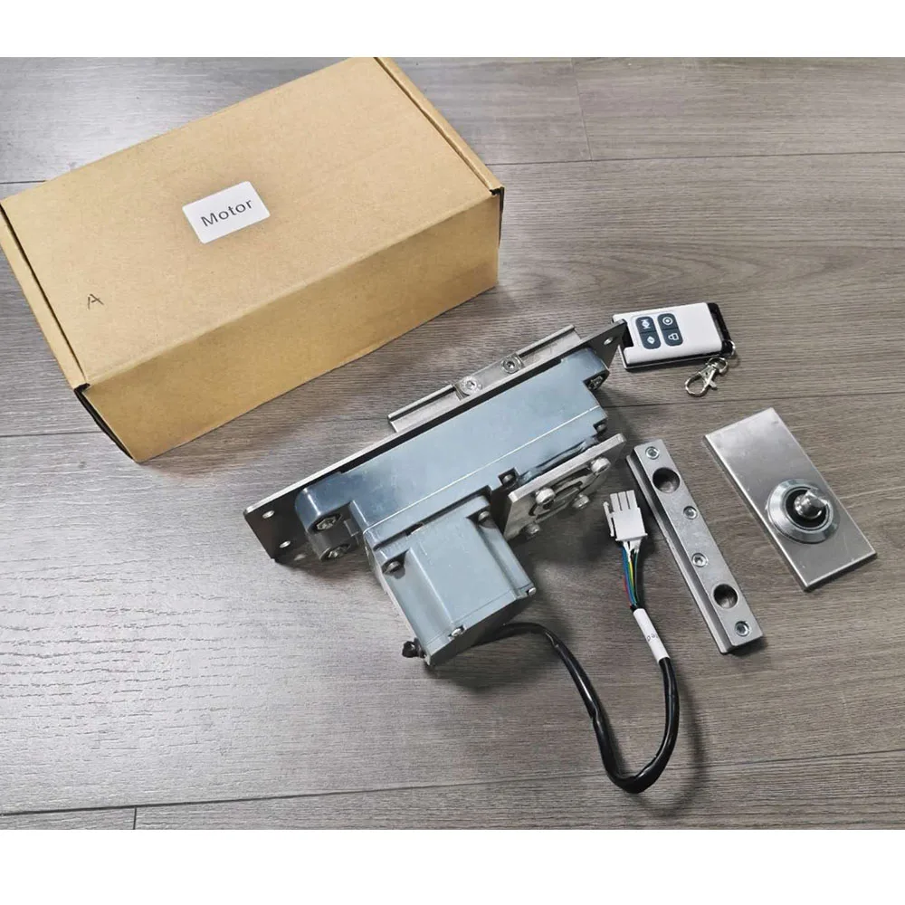 360 degree frameless glass 4 interlocking electric pivot door with hidden automatic pivot door opener