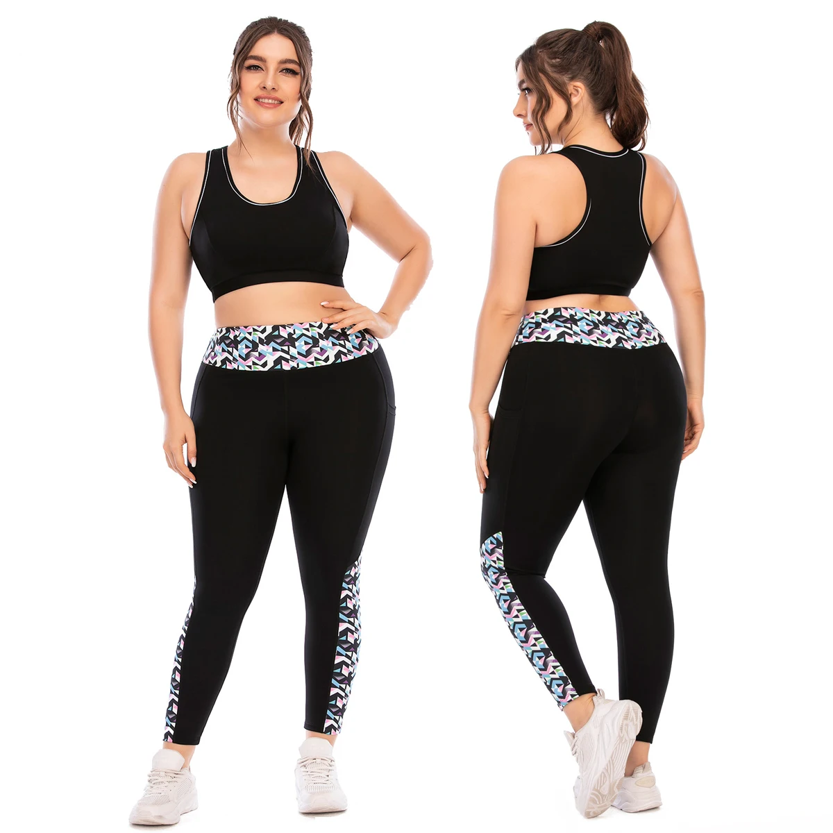 

Women's Yoga Pants With Pockets Sets- Leggings With Pockets, High Waist Tummy Control Non See-Through Workout Pants Leggings Run