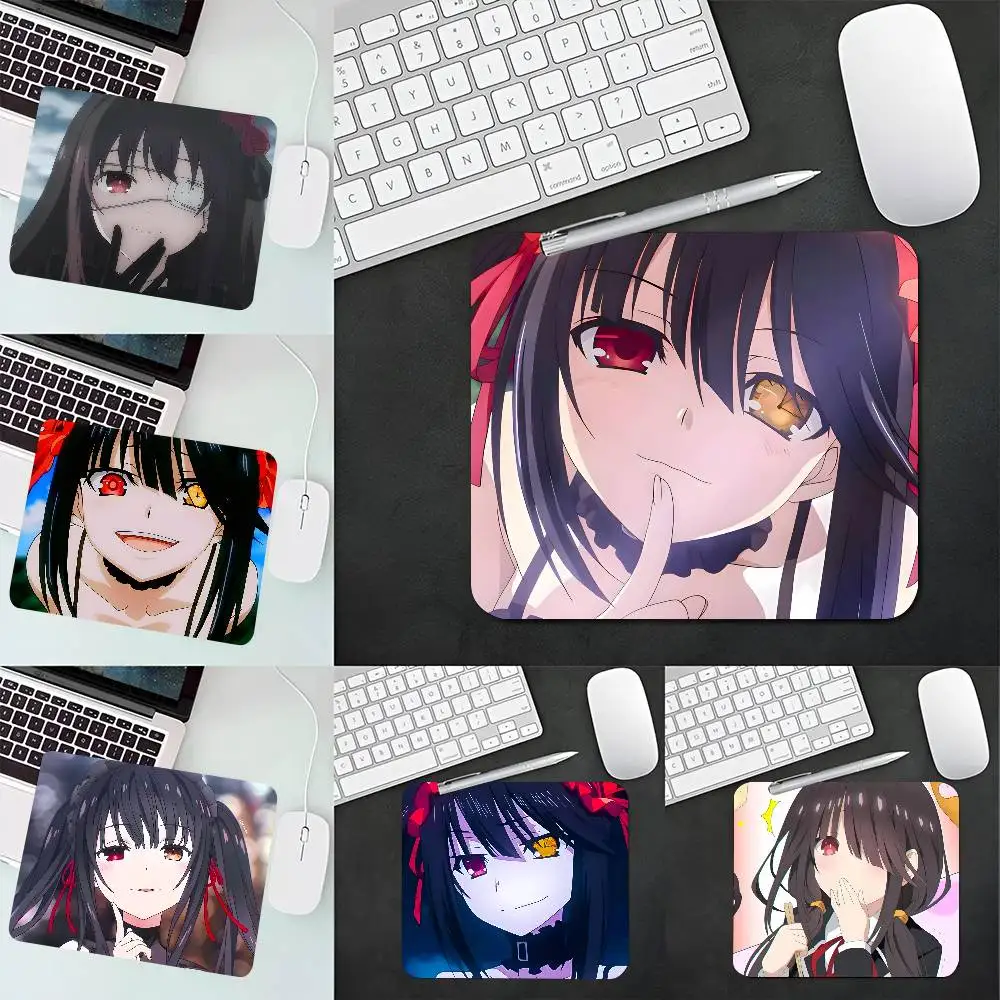 1pc Anime Cartoon Kurumi Tokisaki Small Mousepad Keyboard Pad Laptop Cushion Non-slip Deskpad