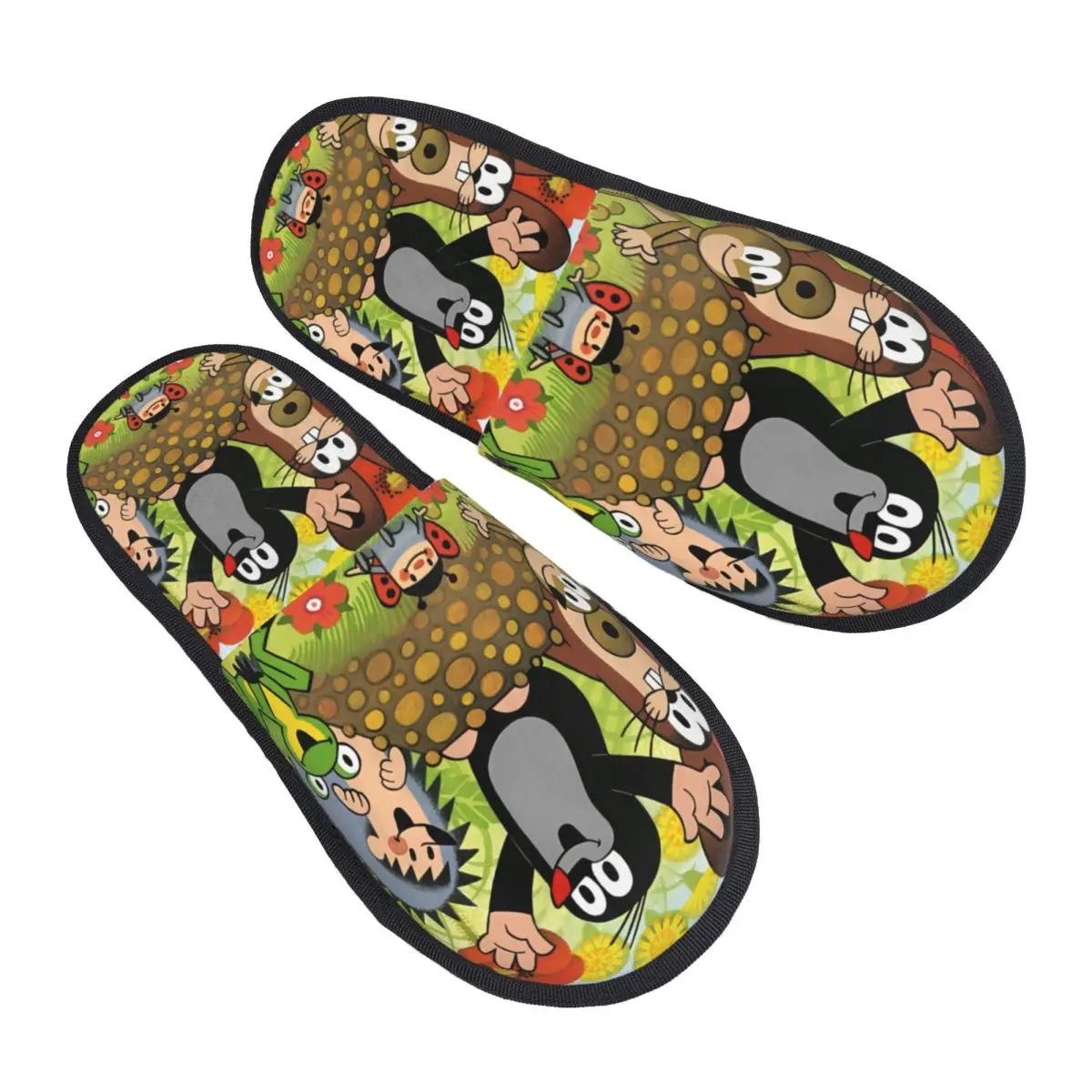 

Custom The Little Mole Soft Memory Foam House Slippers Women Krtek Cartoon Comfy Warm Anti-Skid Slipper