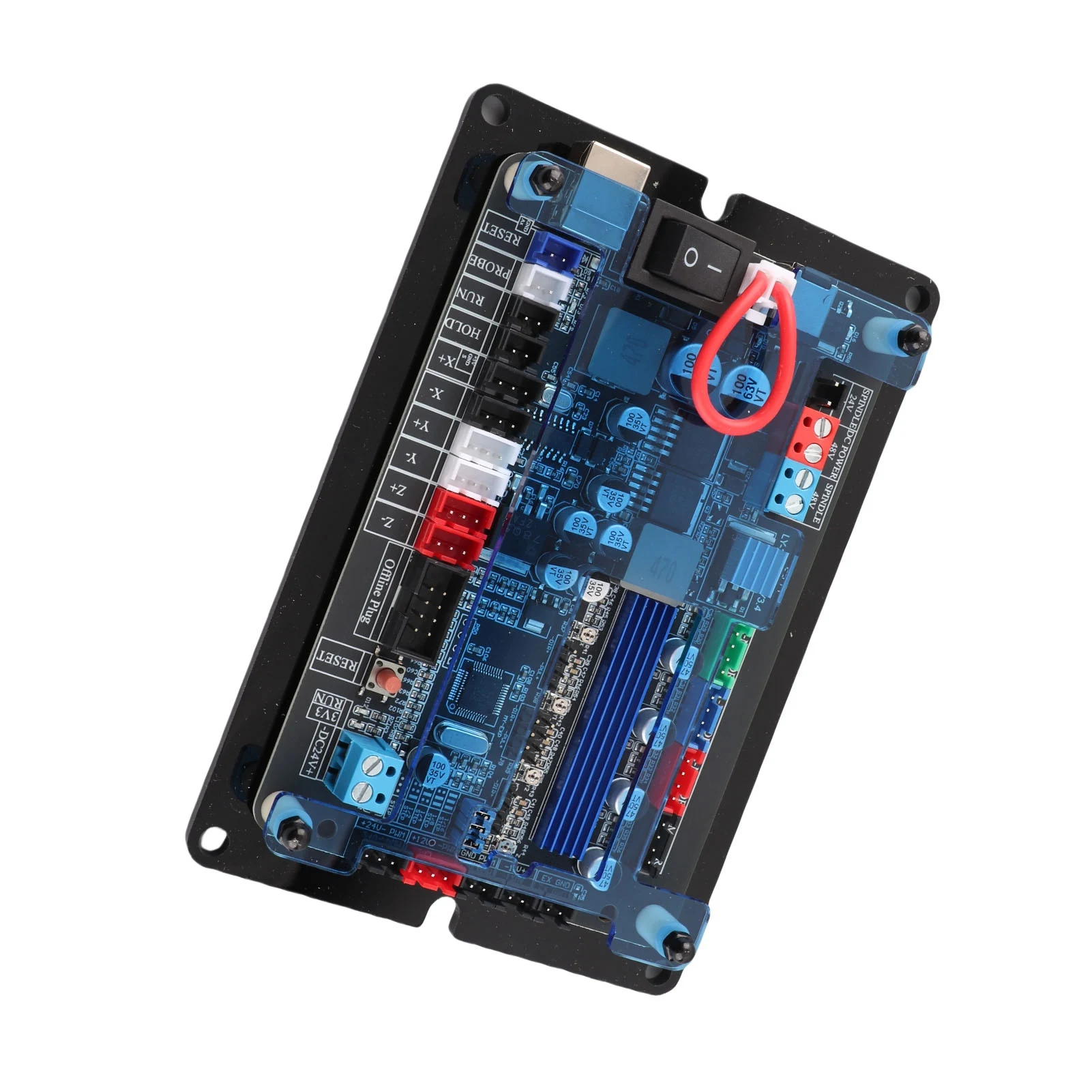 3 Axes GRBL Controller Board 32 Bit Stepper Motor Driver Board for Woodworking Engraving Machine CNC Router DC12-48V