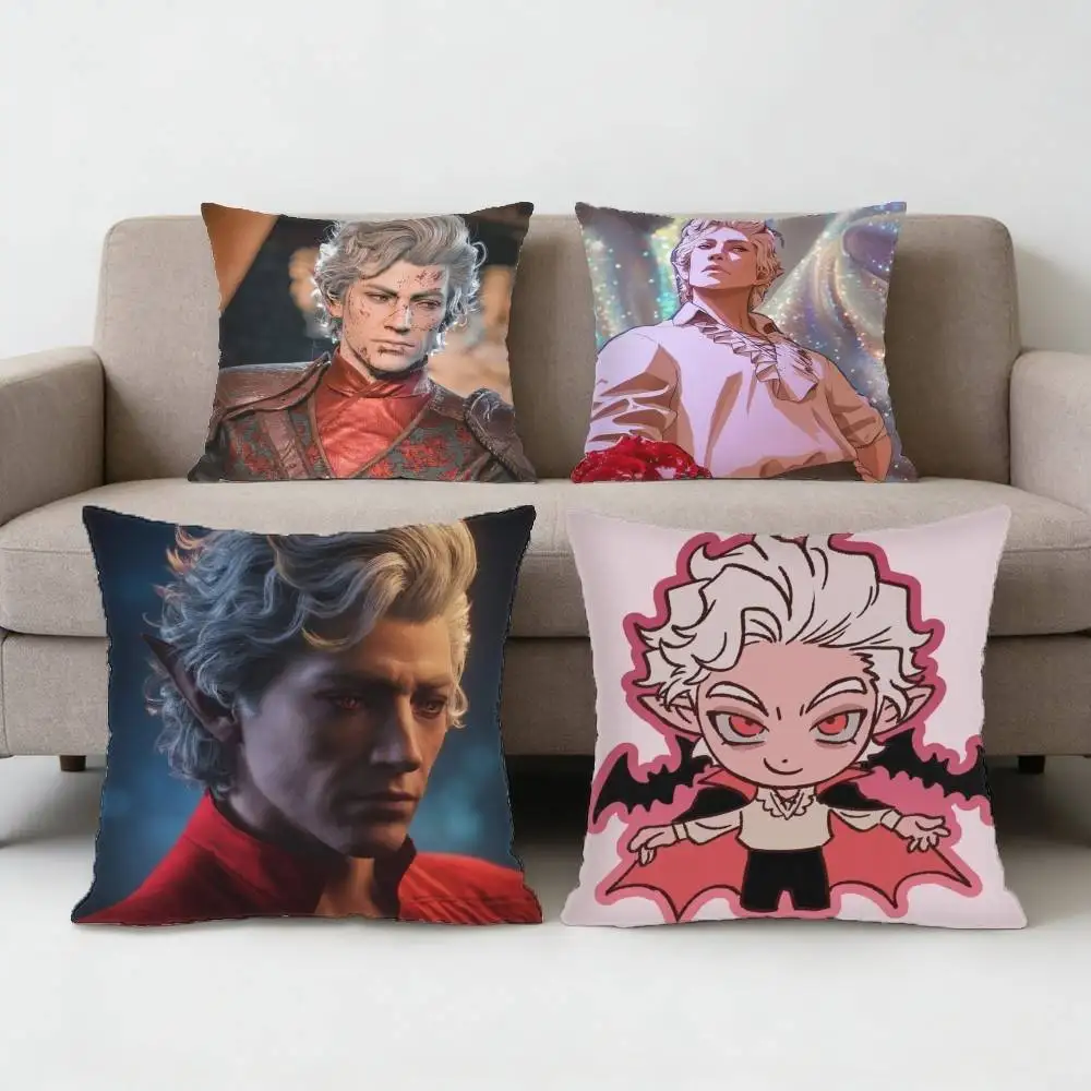CRPG A-Astarion B-Baldurs G-Gate 3 Pillow Case for Sofa Living Room Home office Decor Protective Cover