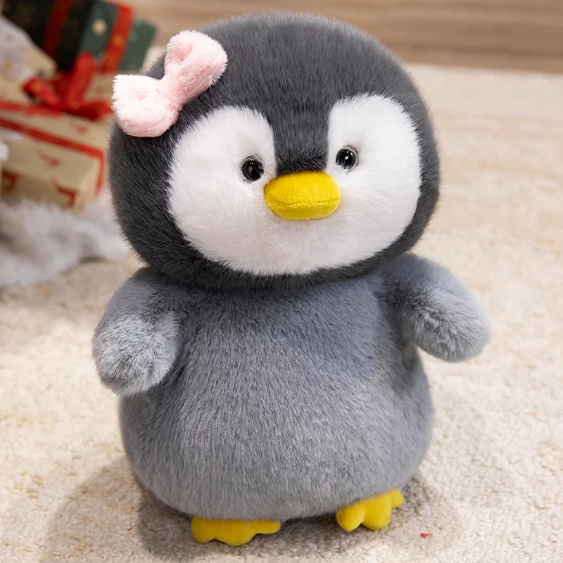 Nuovo Peluche Pinguino Grigio Carino 25/30/40cm, Cuscino Pinguino Super Morbido, Animale di Mare Imbottito ​ ​ Peluche a forma di animale, regalo per bambini