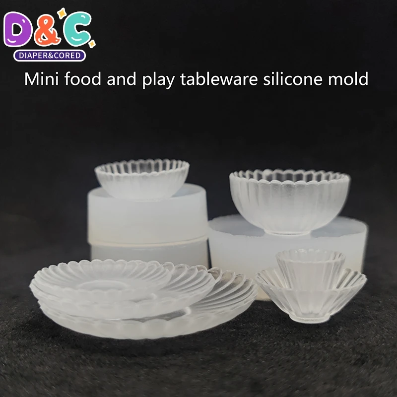 Moule en silicone pour maison de courses pour enfants, tasse l'inventaire, pot alimentaire standardisé, bricolage, britannique, accessoires de maison de poupées, jouets de jeu de simulation, 1PC