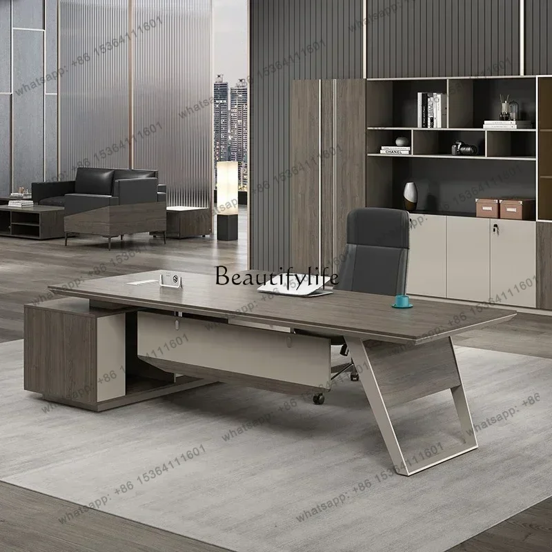 

jj58 Simple Modern Boss Desk Supervisor Manager Desk Office Furniture