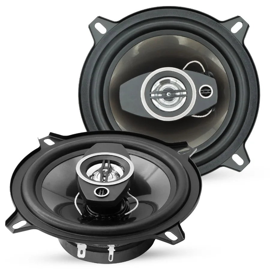 

5 Core 2 Way 5' Car Stereo Speakers Pair 350W Coaxial Subwoofer w Tweeter Universal Fit Quick Deep Bass Replacement Component S