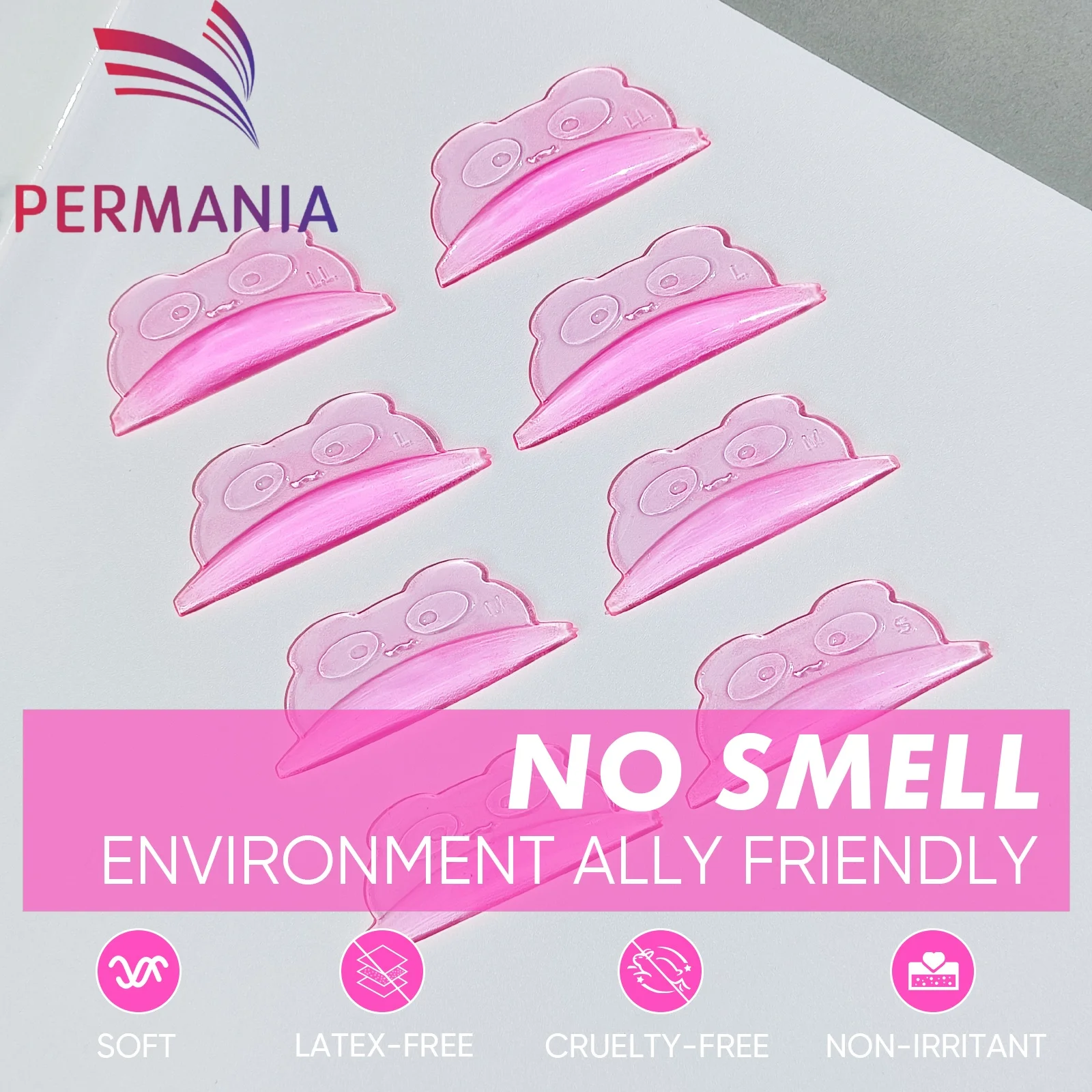 PERMANIA 8Pcs Silikon Wimpern Dauerwelle Pads Hebe Lash Lift Schild U Verzogene Wimpern 3D Curler Zubehör Applikator Make-Up-Tool