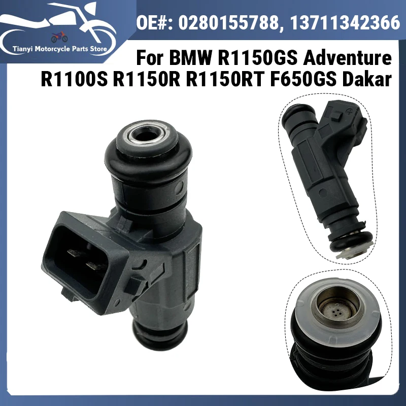 Fuel Injector 0280155788 13711342366 For BMW F650GS R1150GS Adventure R1150RT R1100S R1200C Fuel Injection Valve EV-6-C AW330661