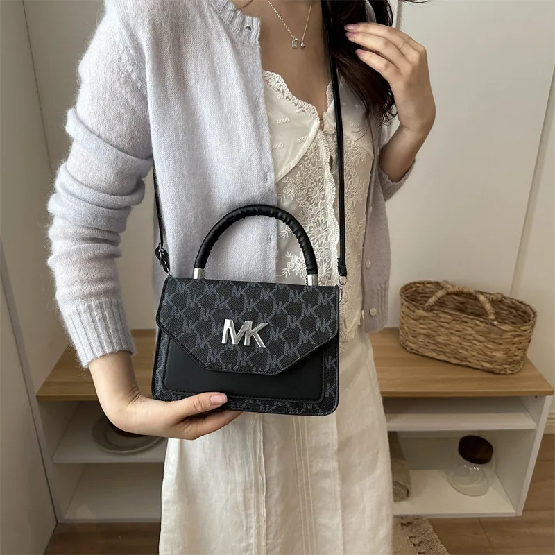 Elegant Leather Diaper Bag Luxury Brand Shoulder Tote For Women High End Square Satchel Trendy Letter Logo