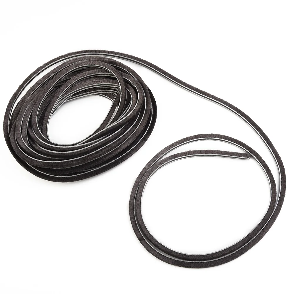 1Pc10m Draught Excluder Brush Casement Pile Seal Strip Door Weatherstrip Sound Insulation And Dust-Proof Home Accessaries