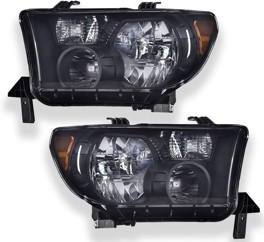 

Headlights Assembly, Compatible with 2007-2013 Toyota Tundra/08-17 Toyota Sequoia Passenger Side Headlamps Assembly Left & Right