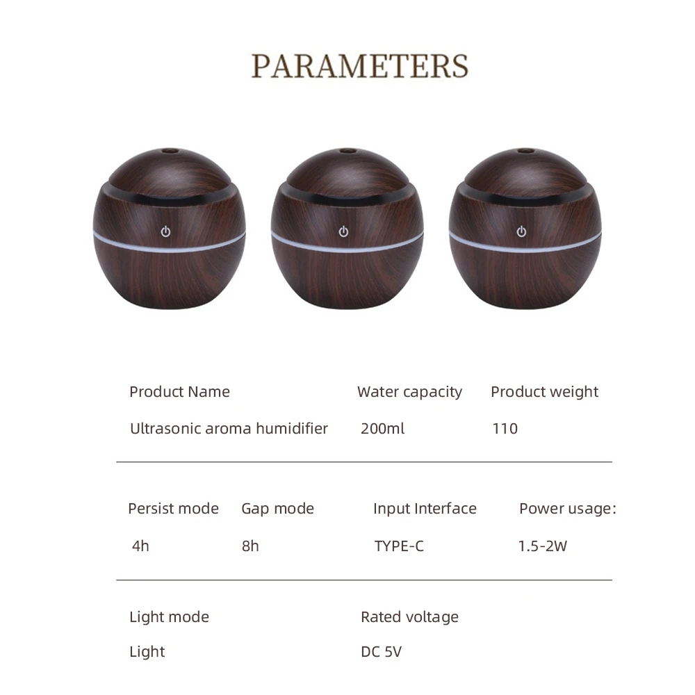 Smart Desk Humidifier for Bedroom/Office  Ultrasonic Mist, Touch Control & Customizable Ambient Lighting