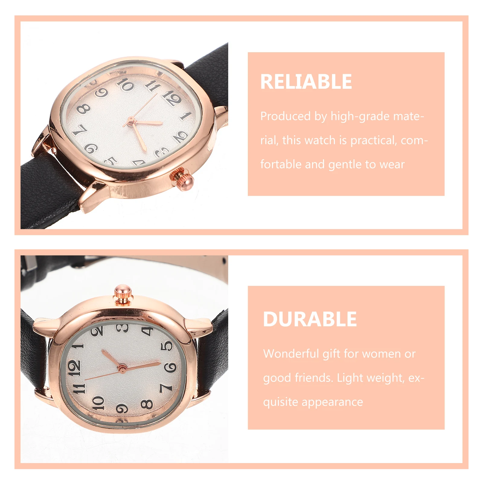 

Quartz Women's Watches Comfortable Retro Belt Fashion Bracelet Pu Ladies Wrist Women’s