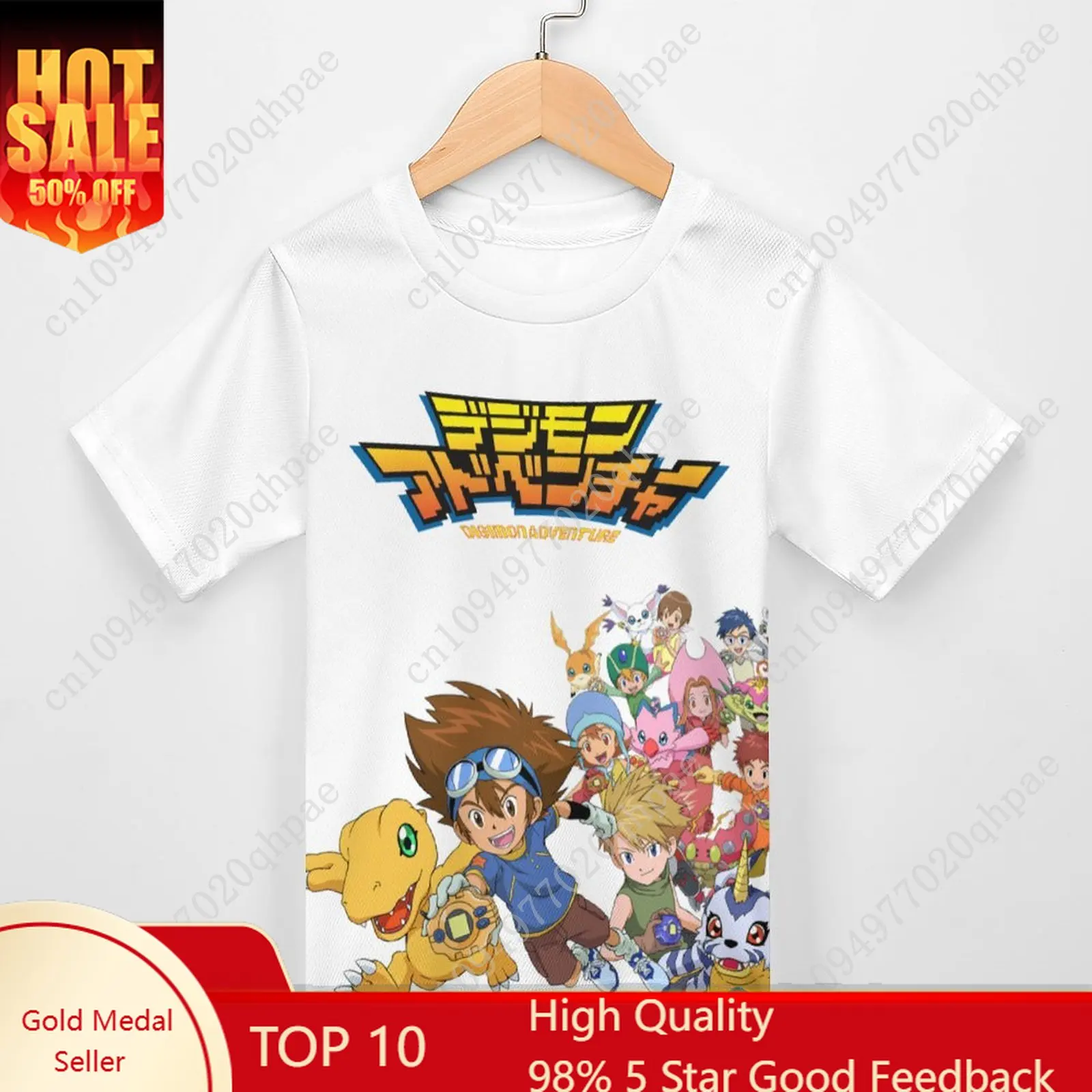 

Digimon Adventure T shirt boys girls childs cotton short sleeves tlightweight breathable Tshirt custom made Summer Tops