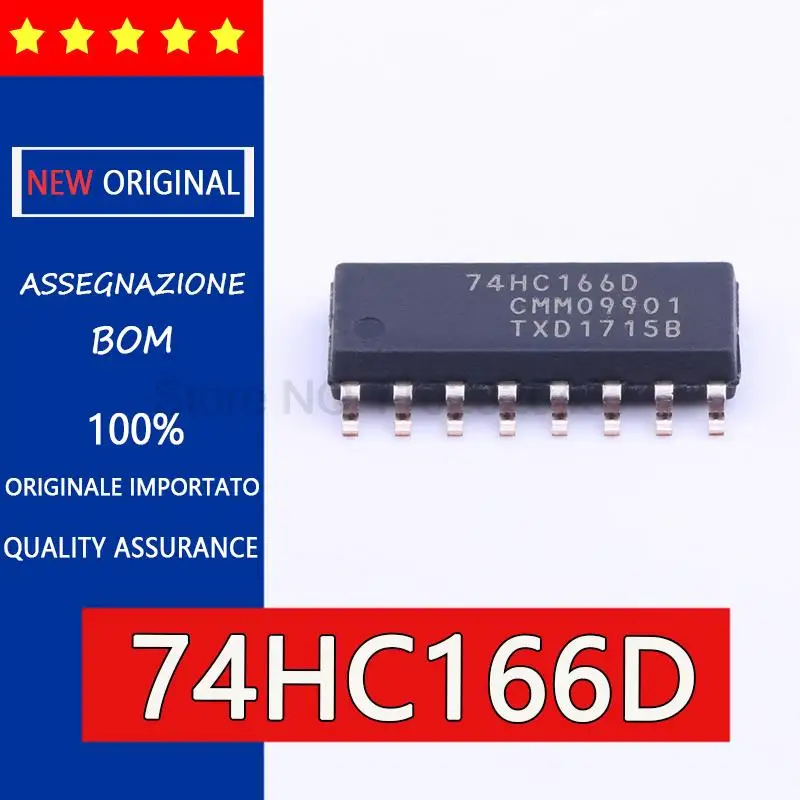 5pcs original 74HC166D 74HC166 Shift register chip SOP16 IC chip patch SOP16,