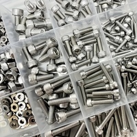 320 Pieces Stainless Steel Hex Socket Head Cap Screw and Nut Assortment Kit, M3 M4 M5 Sizes with Hexagonal Nuts