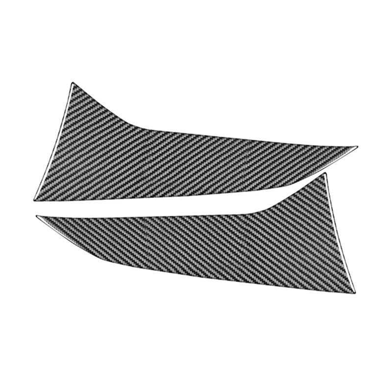 

For Subaru Crosstrek 2024 2025 Carbon Fiber Car Rear Tailgate Triangle C-Pillar Tail Wing Trim Stickers Accessories
