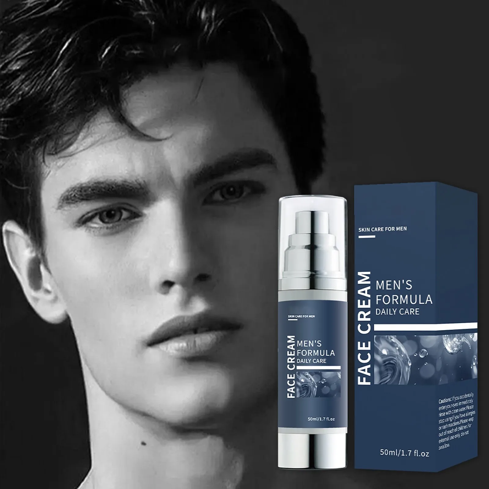 كريم وجه مرطب خاص للرجال مع حمض الهيالورونيك مزيل البقع الداكنة ترطيب إصلاح مكافحة الشيخوخة جوهر بشرة الوجه #2