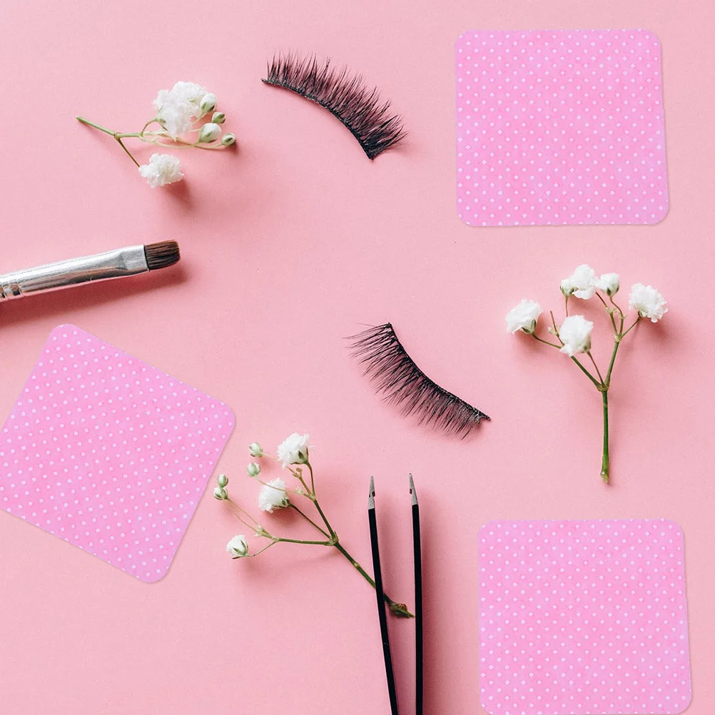 

4 Boxes Glue Cleaning Wipes for Eyelash Extensions Professional Cleansing Pads Nonwoven Wiper Prevent Clogging Pink