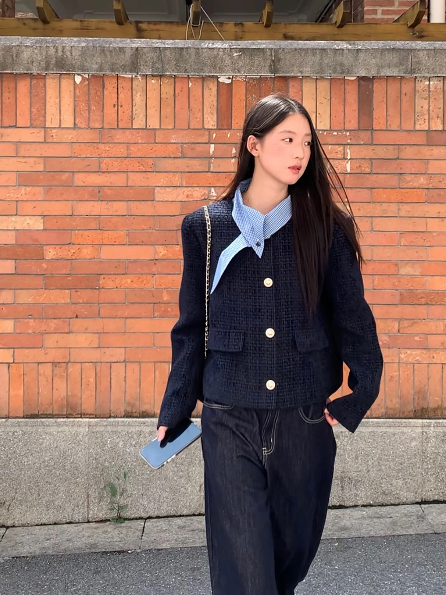 

G Sle Small Fraance Sle, женский джат, корейская система, уникальный супер красивый топ, женский осенний топ 2025, Новое поступление