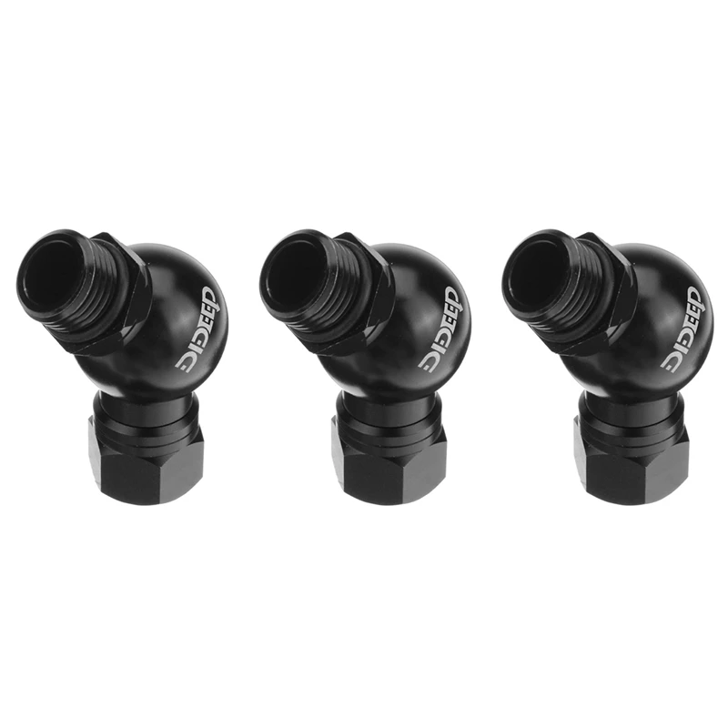 3X DIDEEP Global Universal 360 Degree Swivel Hose Adapter For 2Nd Stage Scuba Diving Regulator Connector Dive