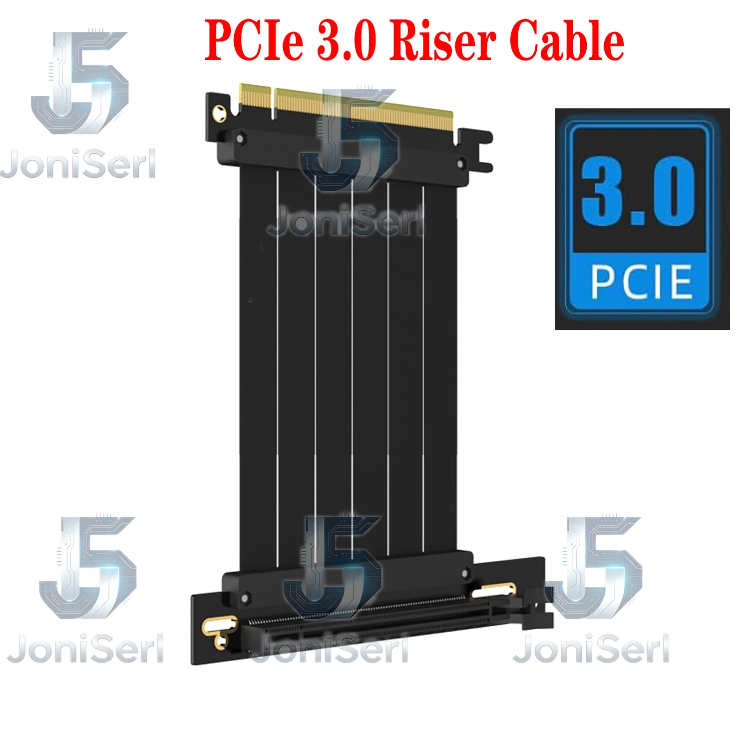 PCIe 3.0 X16 Riser Cable for Low-end PCIe 3.0 GPUs GeForce RTX 20/GTX 16 Series and AMD Radeon RX5000/VII/RX Vega/R9 Fury Series