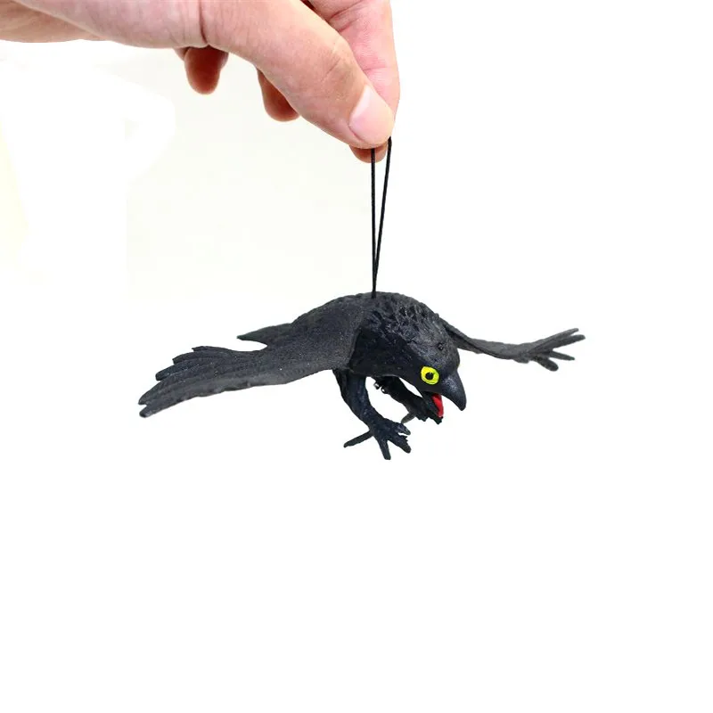 5pcs Simulation Rubber Eagle Forest Animal Toys Big Bird Plastic Model Halloween Decoration Props Prank Children's Toys Gifts