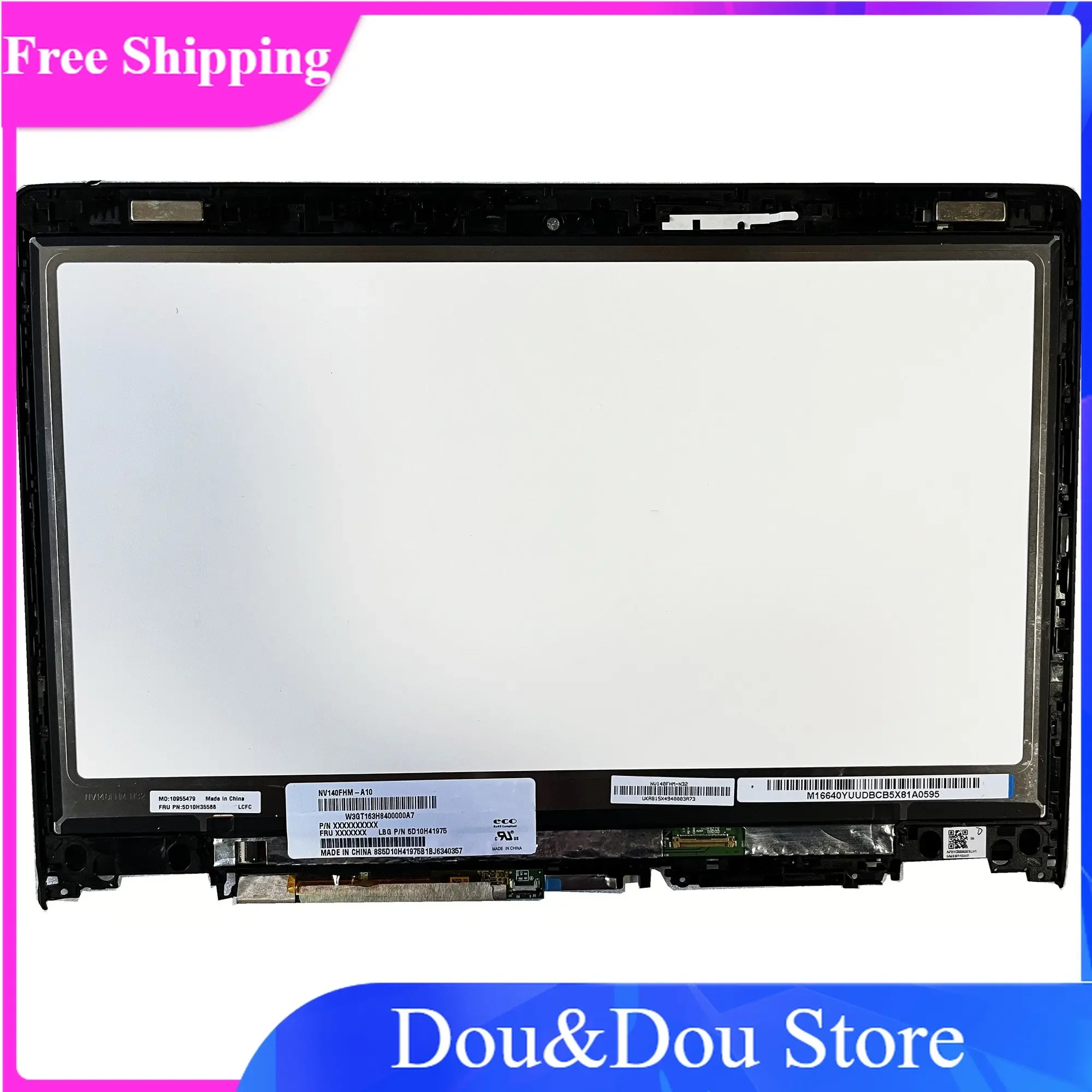 NV140FHM-A10 NV140FHM-N32  1920×1080 14  Touch Digitizer Assembly For Lenovo Yoga 3 14 3-1470 80KQ LCD Screen