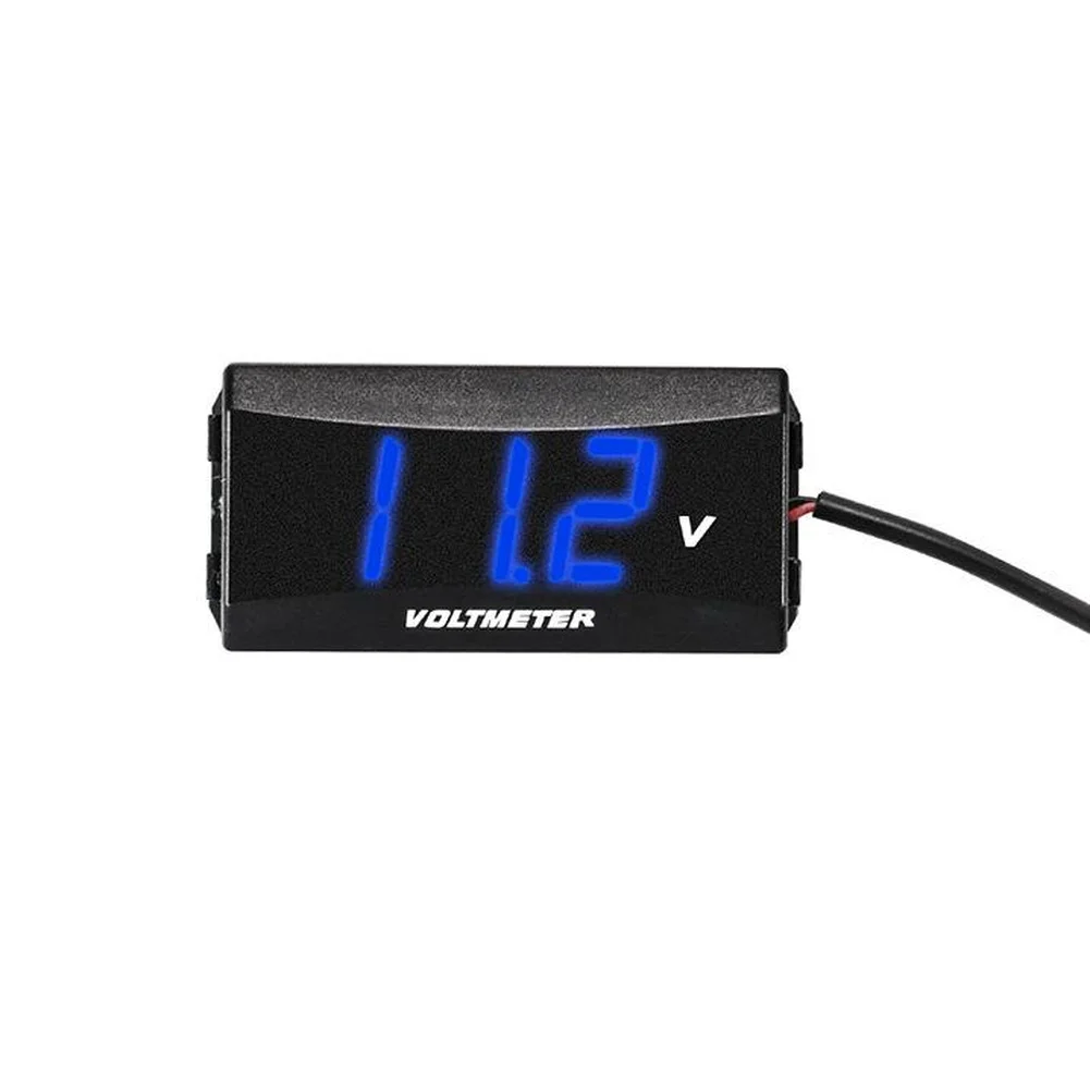 12V to 48V Digital Voltmeter Voltage Panel Meter for Motorcycles Cars Electric Vehicles with Waterproof Design