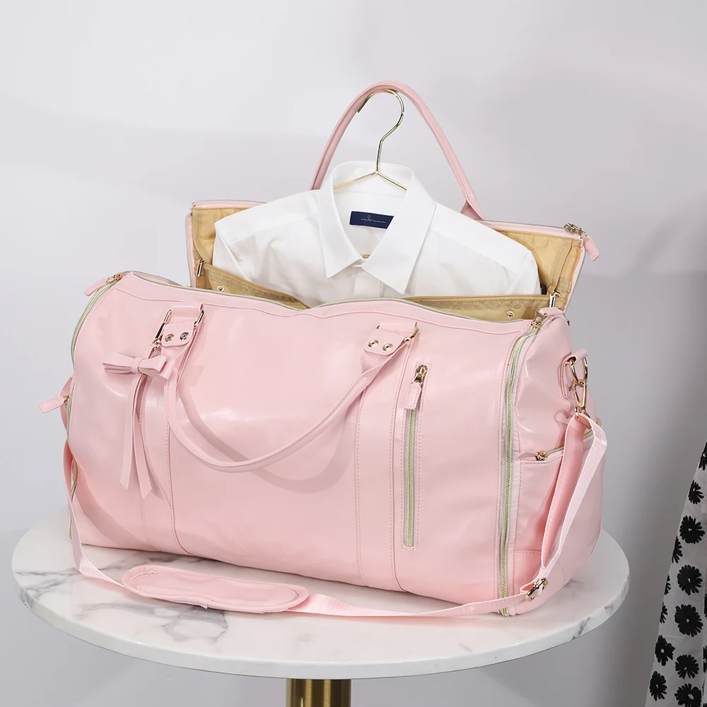 

Дорожная сумка для одежды, трансформируемая спортивная сумка для одежды, большая вместительная спортивная сумка из искусственной кожи, складная для бизнеса с несколькими карманами