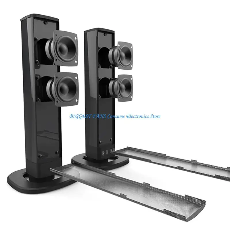Split Design Bluetooth-compatible Soundbar Wireless Interconnectable Speaker 20W High Fidelities Sound for TV PC Mobile view 3