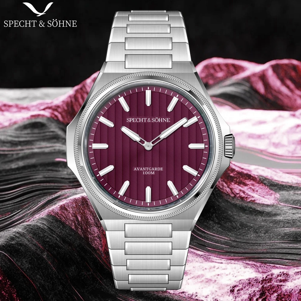 ساعة رجالية أنيقة فاخرة من الفولاذ المقاوم للصدأ ساعة كوارتز Randa Movt رقيقة جدا مقاومة للماء