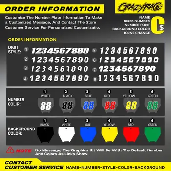 適用於 Honda CRF250X 2004 2005 2006 2007 2008 2009 2010 2011 2012 CRF 250 X CRF 250X 摩托車圖形貼紙客製化套裝 10 最佳銷售 本田 CRF 250 2012 - №1