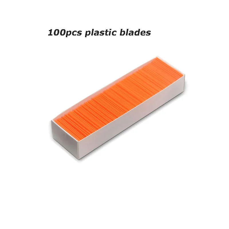 Plastic schraper met 100/200 plastic messen Multifunctionele raamschraper Krasvrije schraper voor het verwijderen van stickers Decals Lijm