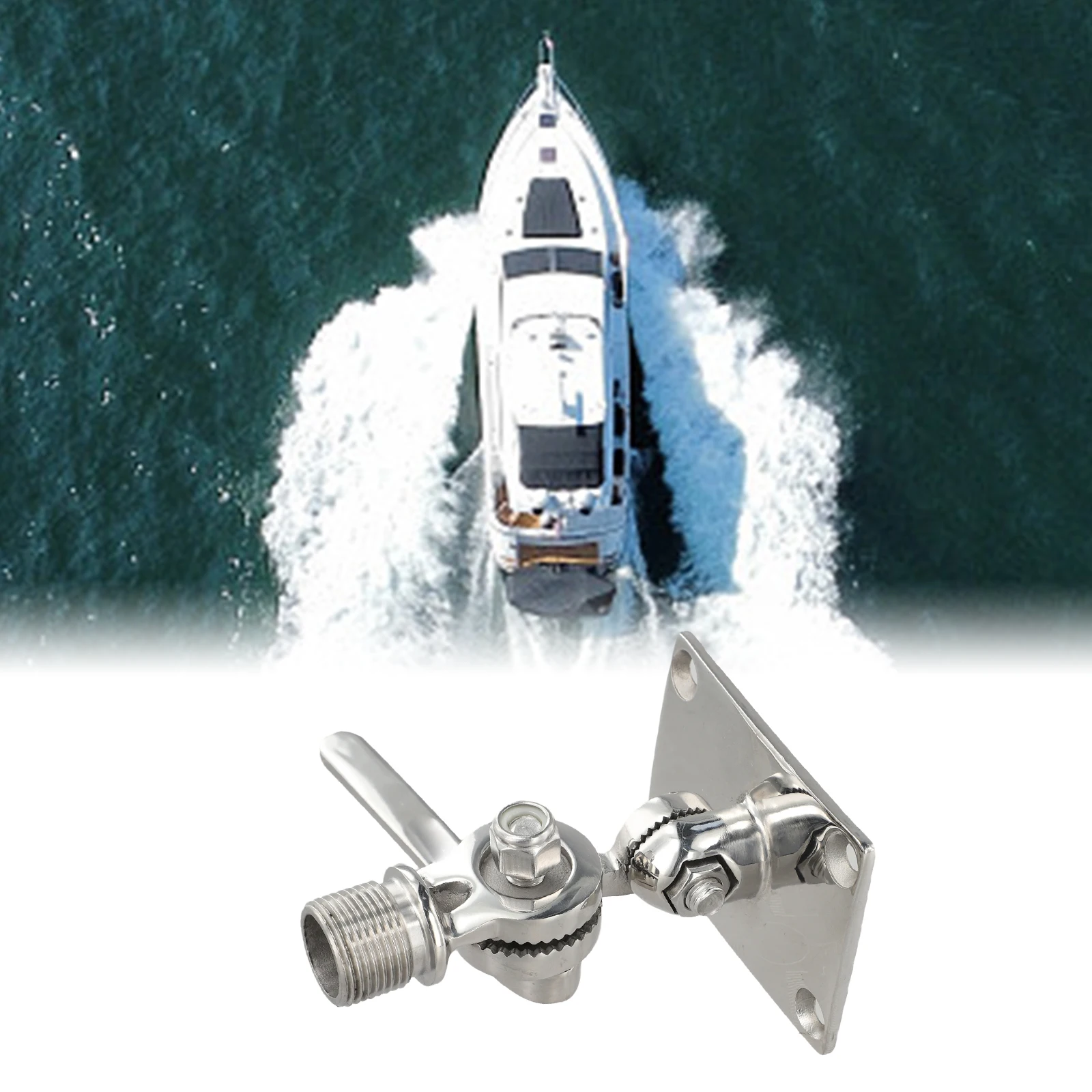 

93mm X 64mm Adjustable Antenna Base Compact Base Size 93mm X 64mm Easy Positioning Adjustment Marine Applications