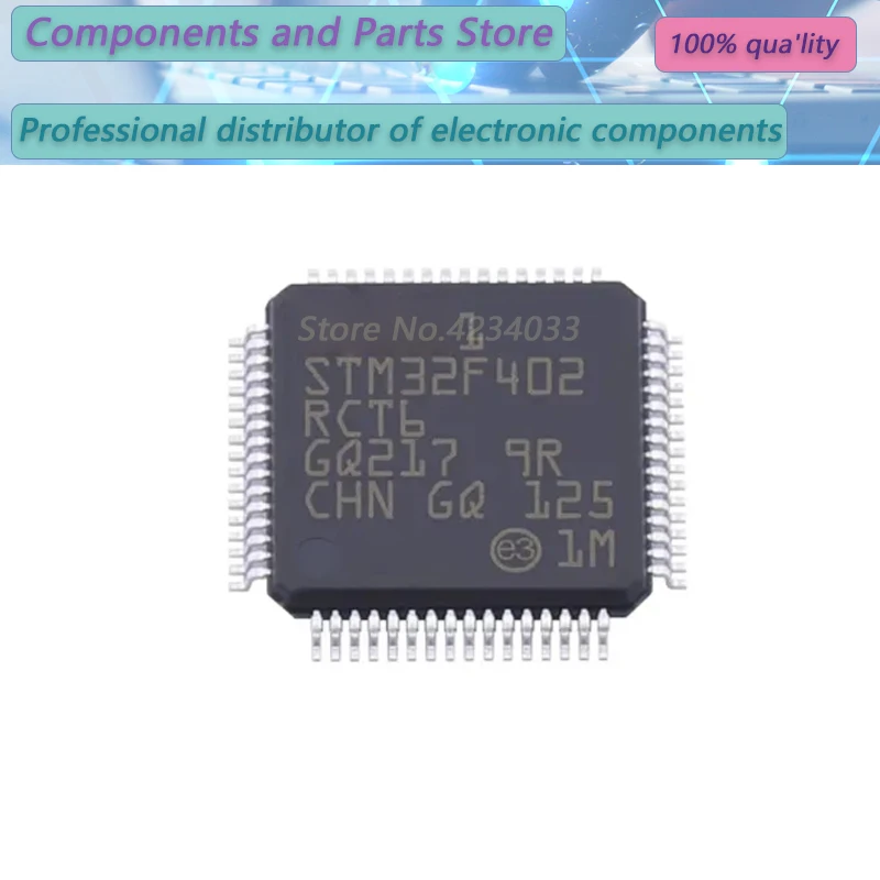 1-10PCS  STM32F402RCT6 STM32F402RC  STM32F4  LQFP64  NEW100%   STM32F 402RCT6