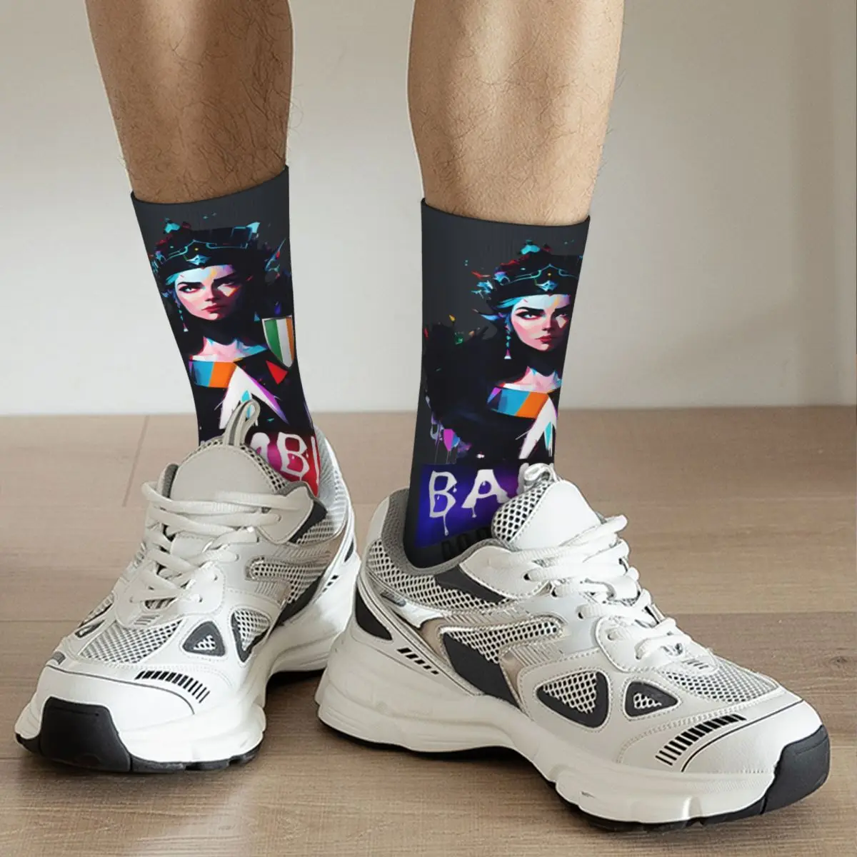 Vintage Contest Malmo Ireland Winner Men's compression Socks Unisex Bambie Thug Street Style Seamless Printed Novelty Crew Sock