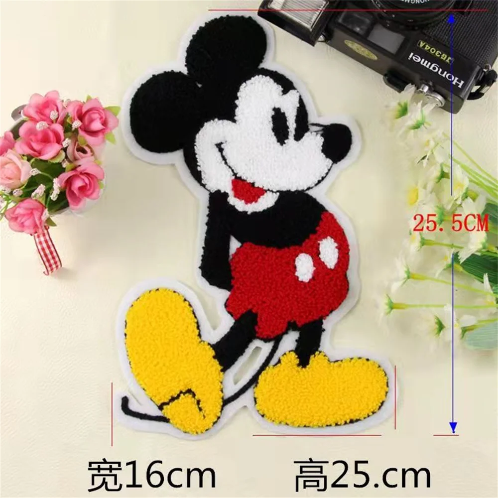 Disney Cute Mickey and Minnie Anime Cartoon Image Ironing Patch Clothing Sticker Embroidery Patchwork Accessories Badge DIY