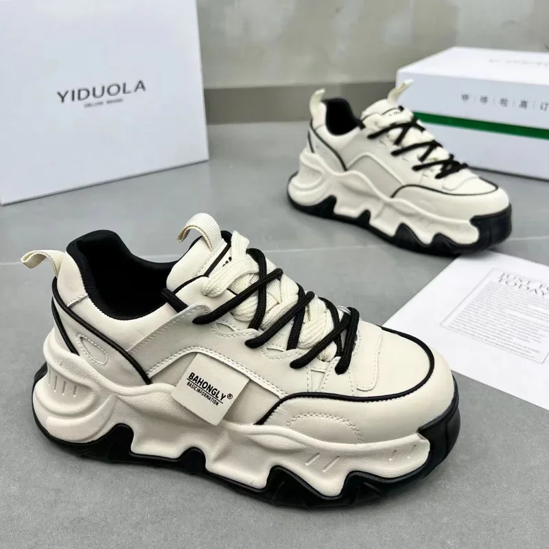 White Platform Sports Shoes Buffalo Casual Women Sneakers Vintage Chunky Vulcanize Korean Harajuku Footwear 2023 Autumn