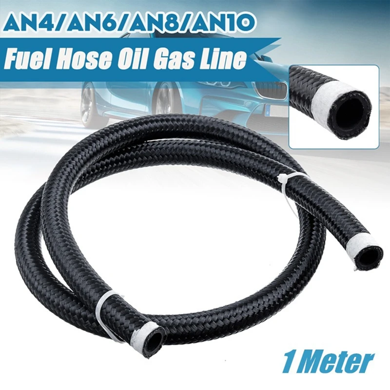 

1M An4/An6/An8 Universal Car Fuel Hose Oil Gas Line Nylon Steel Braided Pipeline Gas Radiator Brake Hose Fuel Pipe