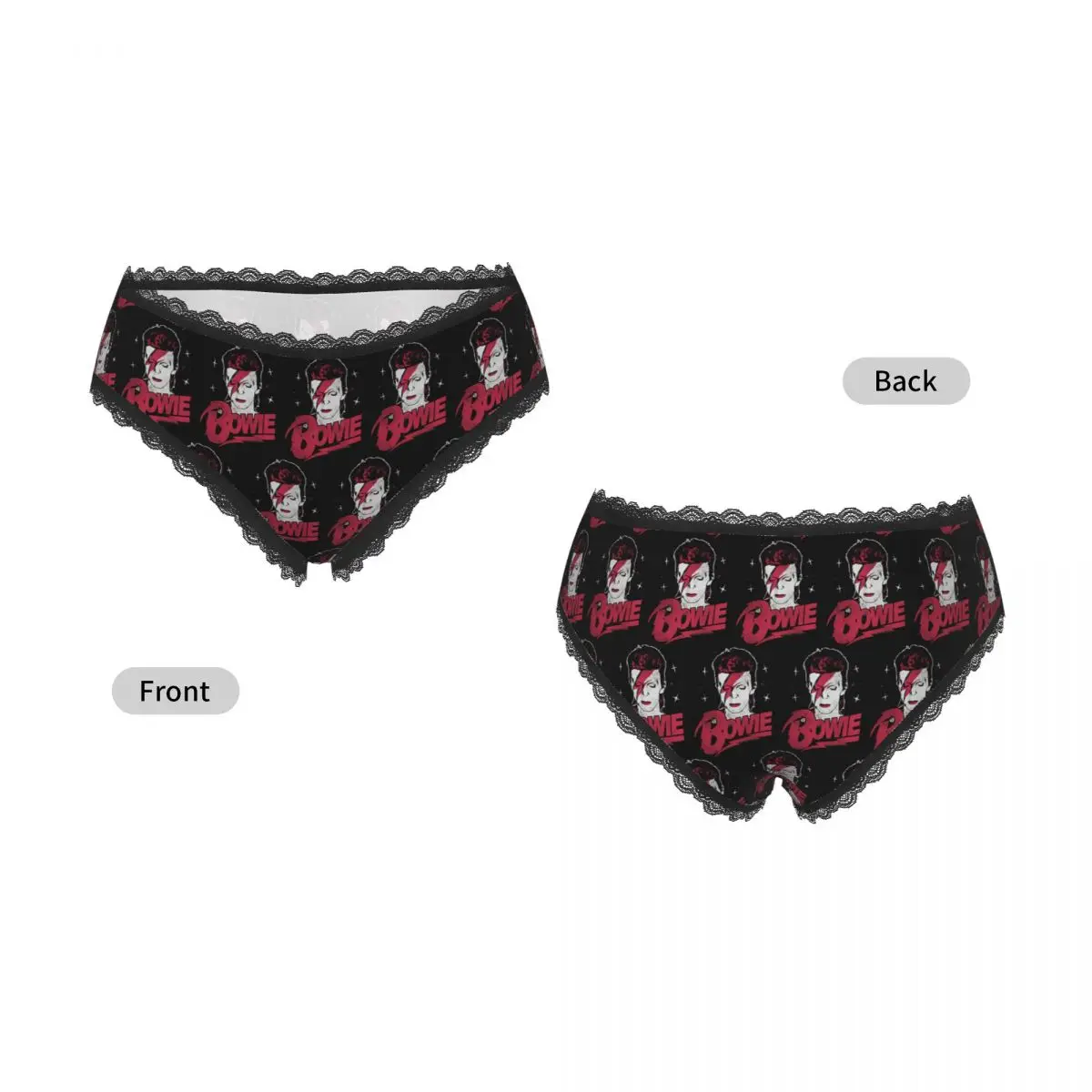 Custom Emotion Explosion David Bowie Panties Briefs Women's Comfort Briefs Underwear Breathable Female Underpants