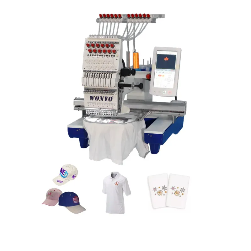 WONYO Single Head Computerized and Programmable 3d Cap Embroidery Machine