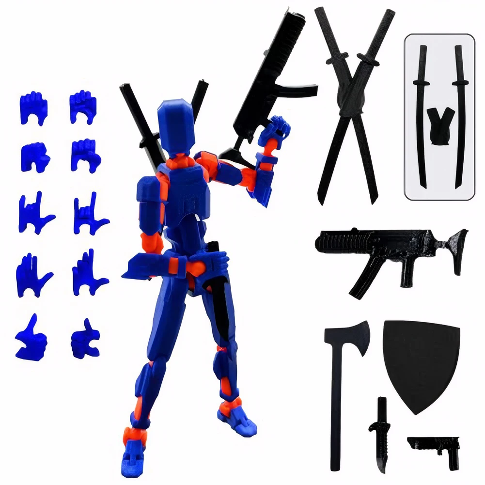 Titan 13 Action Figures T13 Figure 3D Printed Multi-Jointed Movable Lucky 13 Action Figure Nova 13Action Figure Dummy Home Decor