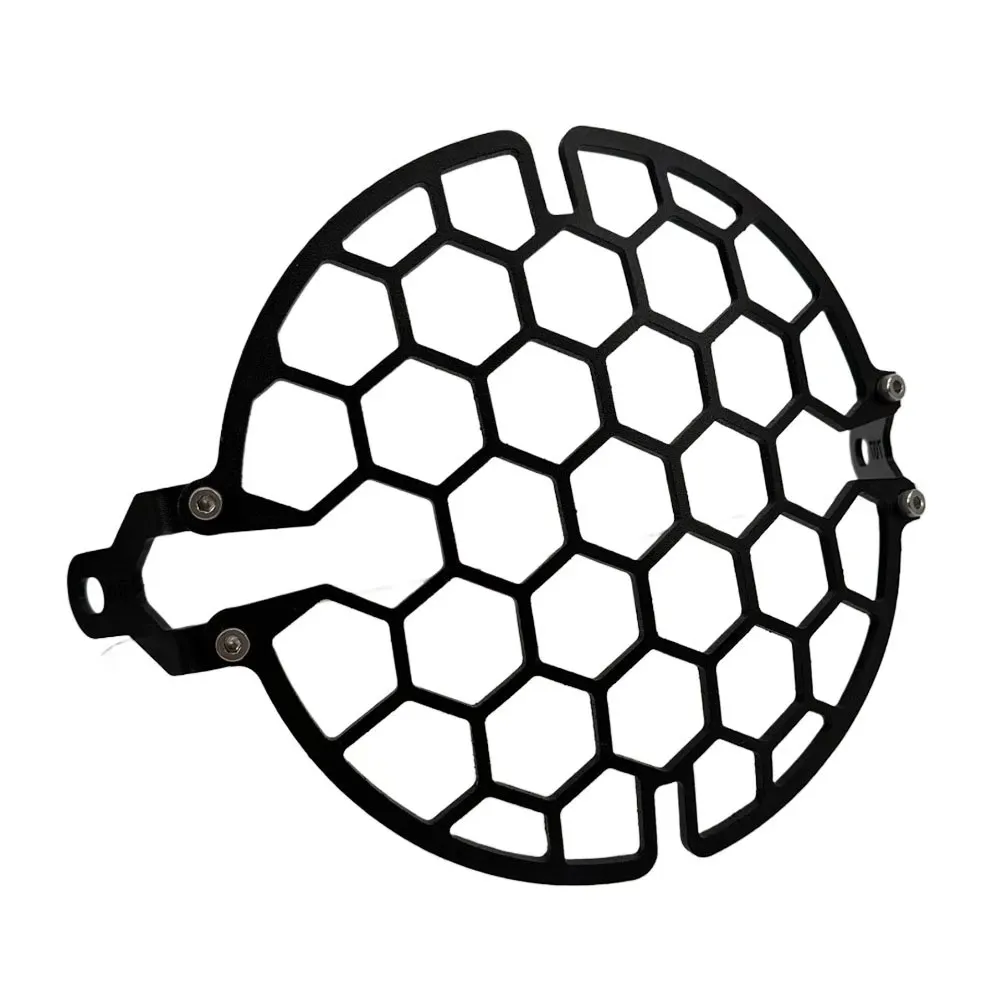 For BENDA ROCK707 Retro Headlight Cover Protector, Aluminum Alloy Honeycomb Headlight Protector