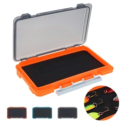 17.2x9.8x2cm / 6.8x3.8x0.8inch Slit Foam Case Super Slim Translucent Fly Fishing Lures Box for Fly Hook / Sequin Bait Storage
