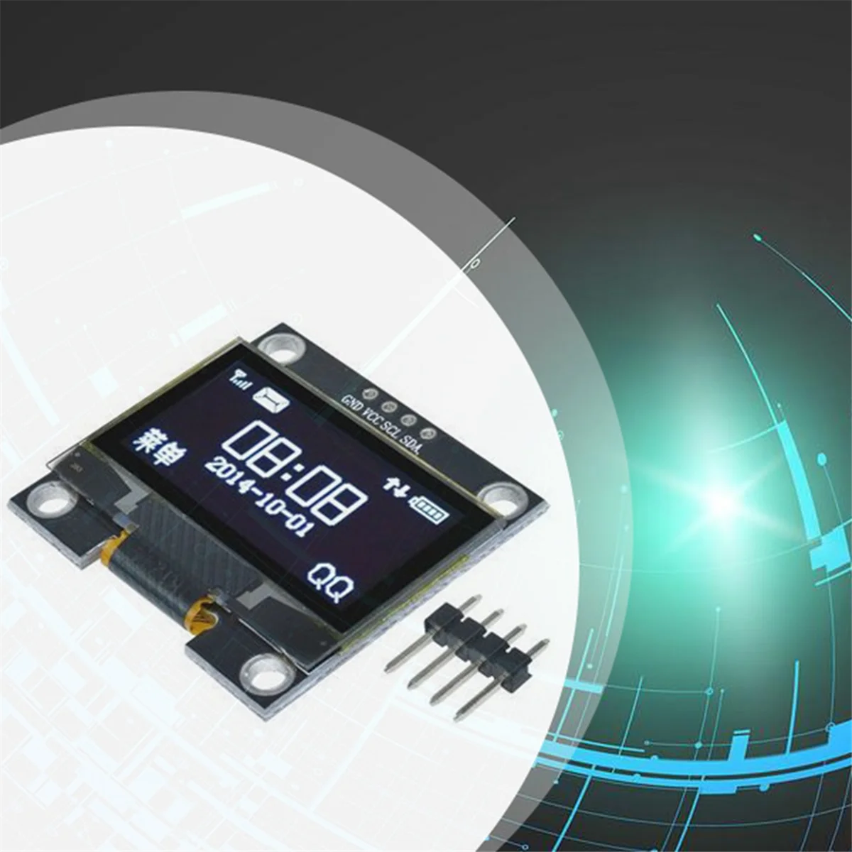 SuperDeals 1.3 Inch OLED Display Module 128x64 LCD Display 4PIN I2C IIC Communicate for Arduino