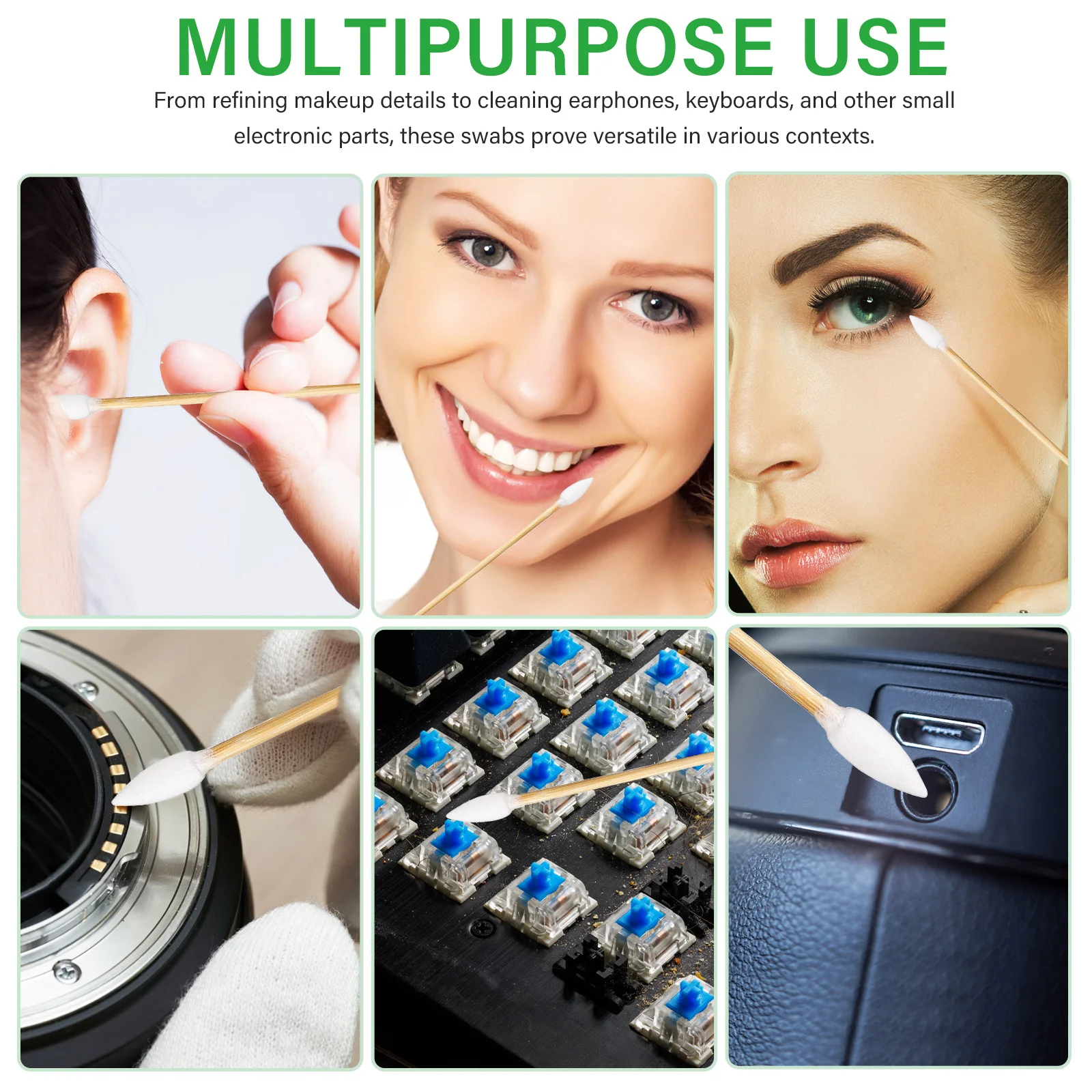 прецизионные ватные палочки с мягким наконечником