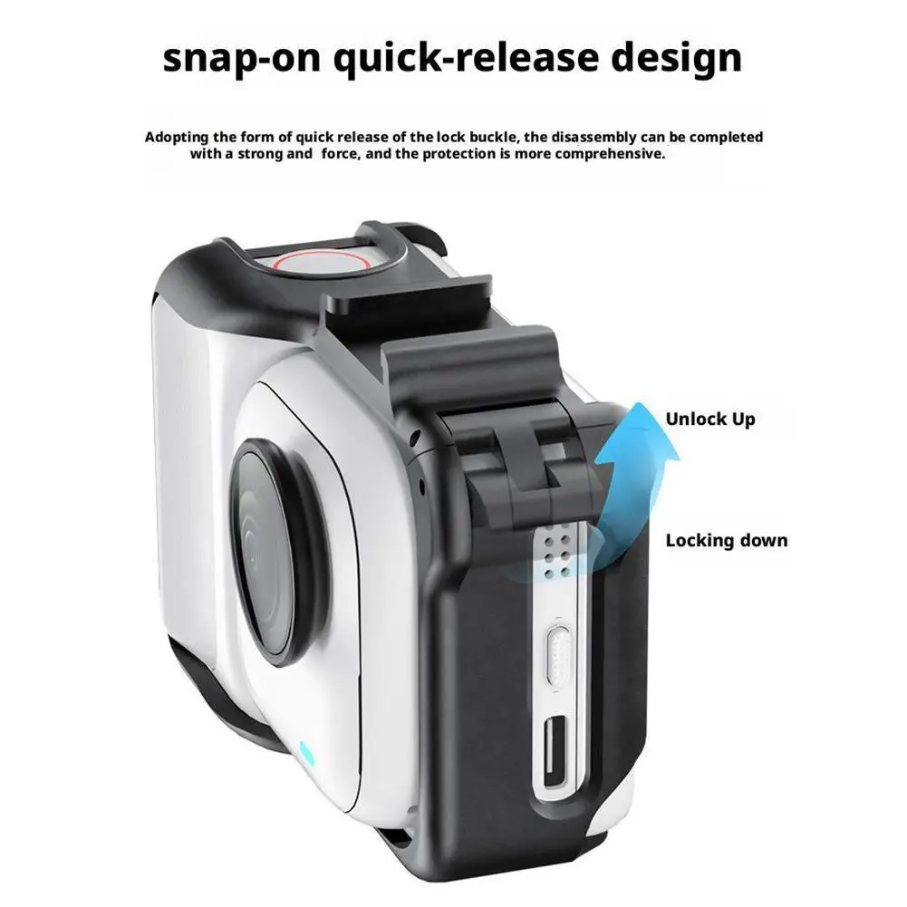 For Insta360 GO Ultra Expandable Frame Protective Case Double Clod Shoe Protective Shell For For Insta360 GO Ultra Accessories